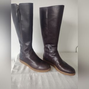 Cole Haan Auden Grand OS Waterproof Leather Fur Lined Knee High Boot Women’s 9